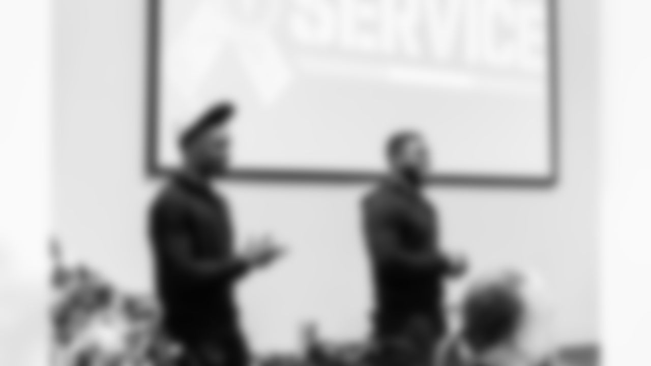 Tennessee Titans host a lunch and play bingo with veterans on Veteran's Day at Operation Stand Down on November 11, 2025 in Nashville, TN. Photo By Jessie Rogers/Tennessee Titans