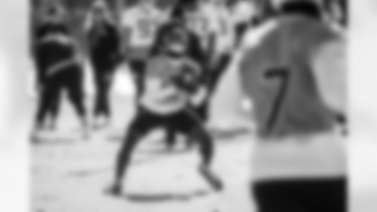 Running back Tyjae Spears #2 of the Tennessee Titans during practice at the Ascension Saint Thomas Sports Park on November 27, 2025 in Nashville, TN. Photo By Donald Page/Tennessee Titans