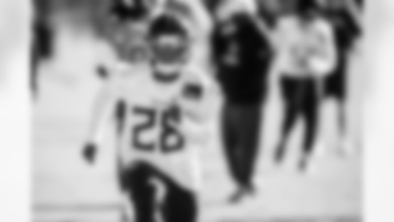 Safety Jerrick Reed II #28 of the Tennessee Titans during practice at the Ascension Saint Thomas Sports Park on November 12, 2025 in Nashville, TN. Photo By Donald Page/Tennessee Titans