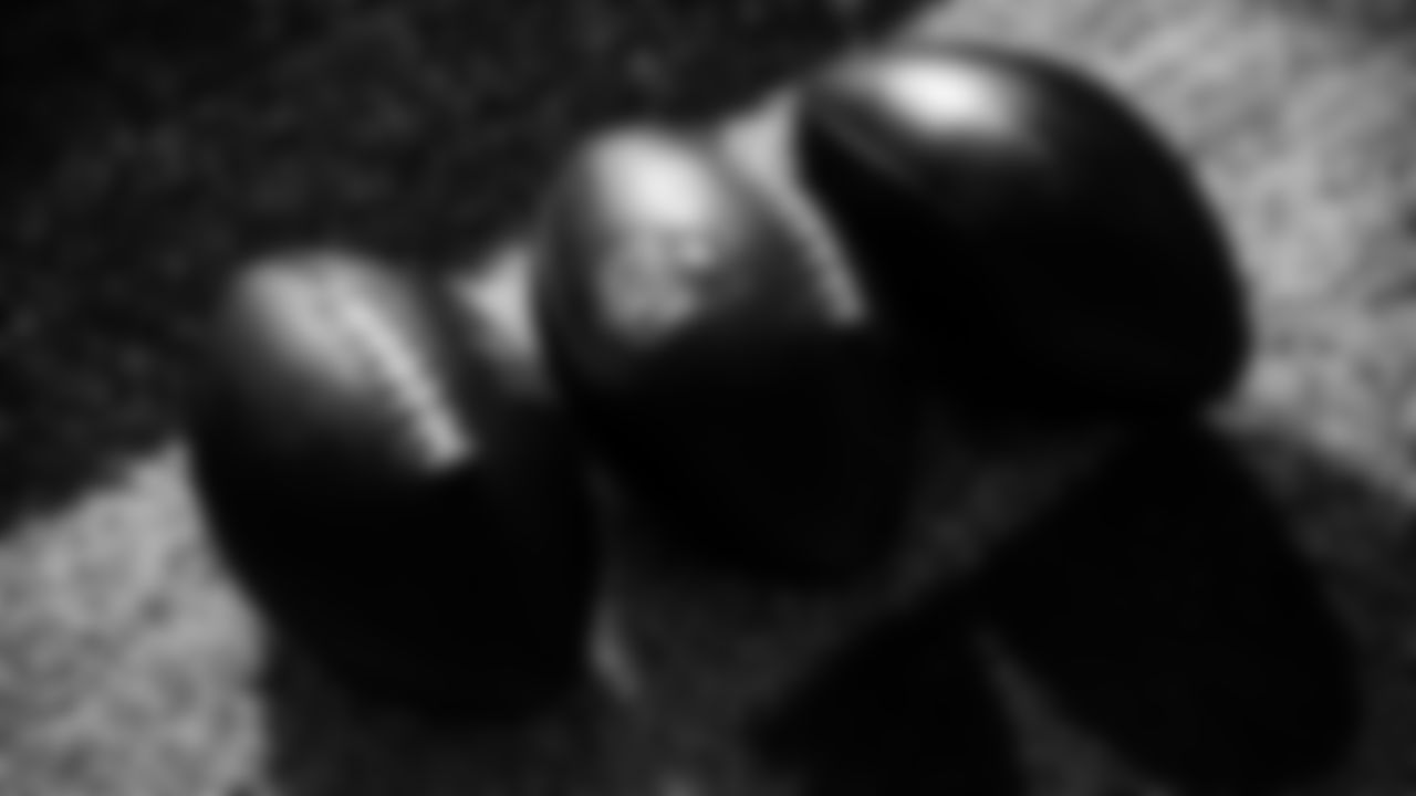 NFL logo on a football during the game between the Tennessee Titans and the Jacksonville Jaguars at Nissan Stadium on November 30, 2025 in Nashville, TN. Photo By Beau Brune/Tennessee Titans