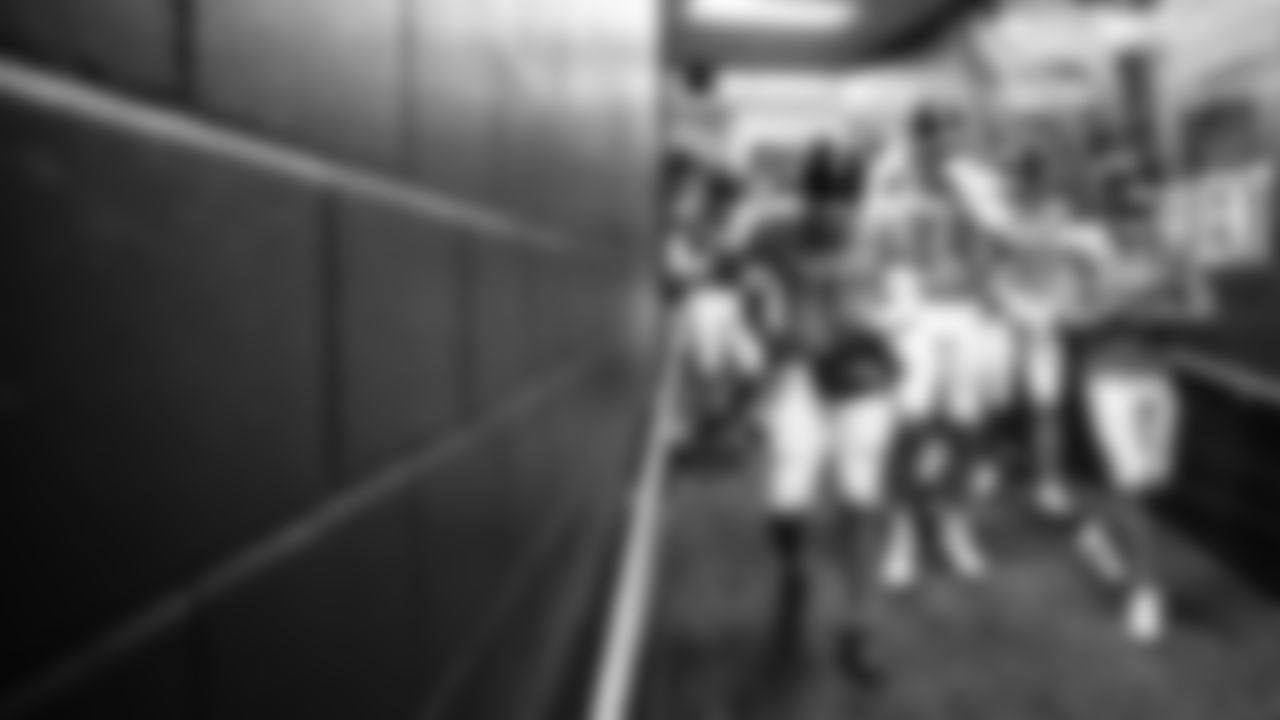 Quarterback Cam Ward #1 of the Tennessee Titans, Tight end Gunnar Helm #84 of the Tennessee Titans, and Wide receiver Mason Kinsey #12 of the Tennessee Titans before the game between the Tennessee Titans and the Los Angeles Chargers at Nissan Stadium on November 02, 2025 in Nashville, TN. Photo By Donald Page/Tennessee Titans