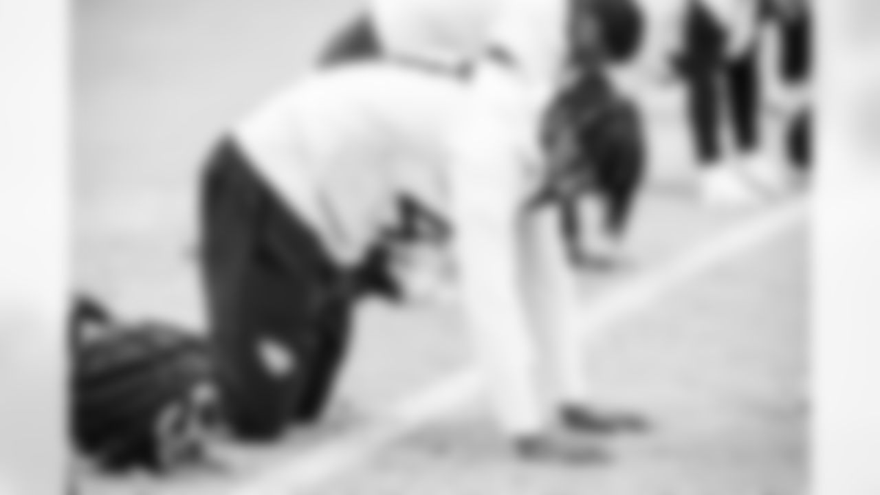 Linebacker Cam Riley #47 of the Tennessee Titans during practice at the Ascension Saint Thomas Sports Park on December 26, 2025 in Nashville, TN. Photo By Donald Page/Tennessee Titans