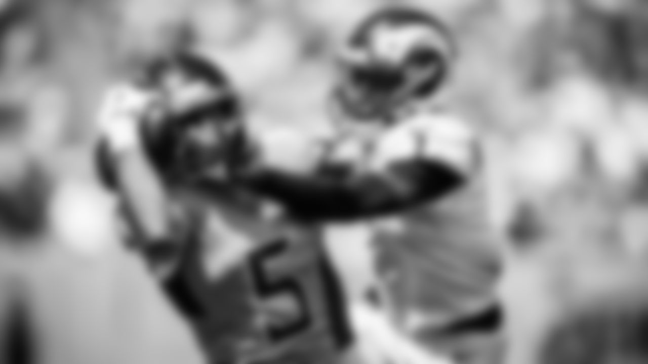 Wide receiver Elic Ayomanor #5 of the Tennessee Titans during the game between the Tennessee Titans and the Los Angeles Rams at Nissan Stadium on September 14, 2025 in Nashville, TN. Photo By Donald Page/Tennessee Titans