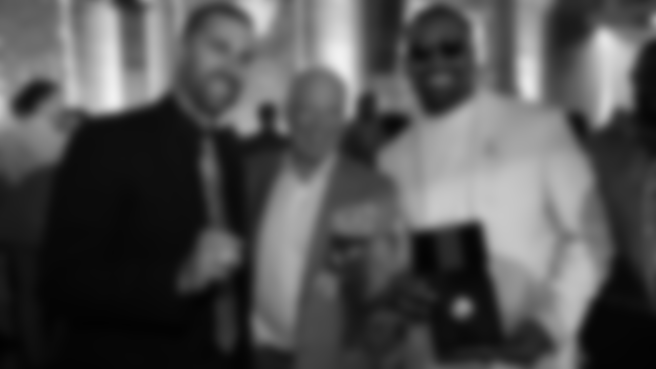 Nick Sirianni, Jeffrey Lurie, and Jalen Hurts