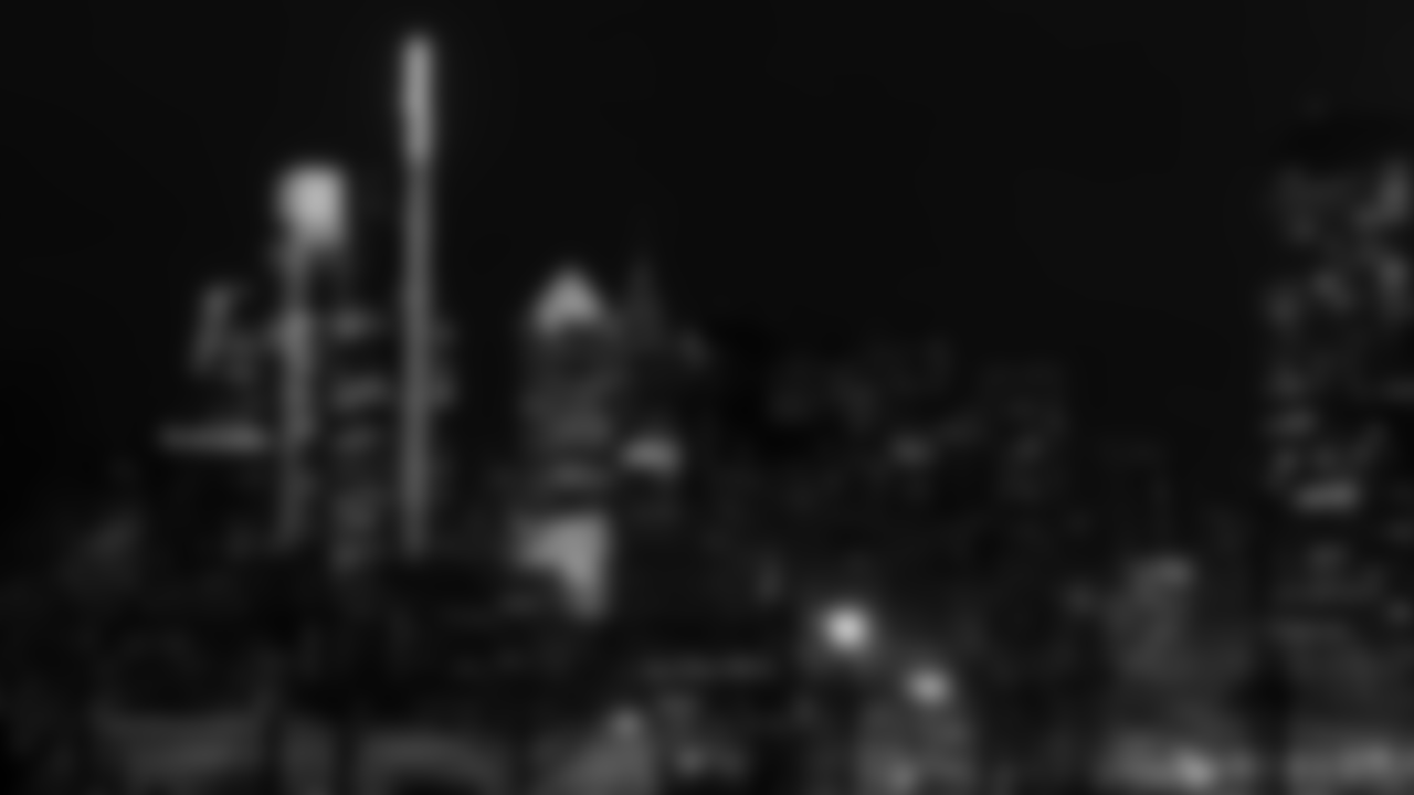 Center City was lit green to celebrate the playoffs.