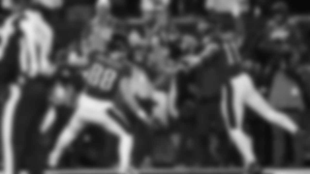 TE Dallas Goedert and WR A.J. Brown