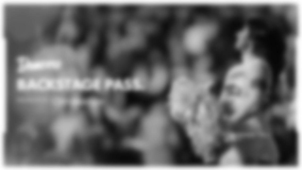 A backstage look at the dancers before the Week 7 game vs. the Texans on October 20, 2025.