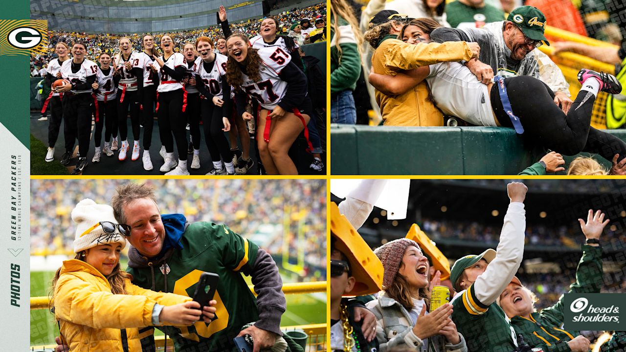 Lambeau Field hosts girls&rsquo; flag football at halftime of Packers 