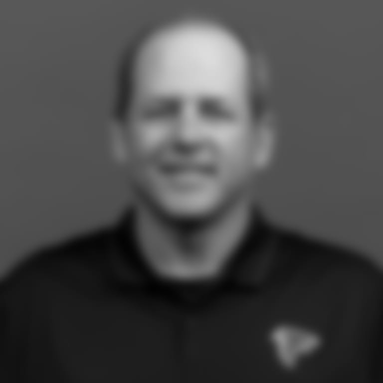 Atlanta Falcons senior offensive assistant Ken Zampese poses for a headshot in Ticketmaster Studios at the Atlanta Falcons headquarters in Flowery Branch, Georgia, on Thursday, February 15, 2024. (Photo by Shanna Lockwood/Atlanta Falcons)
