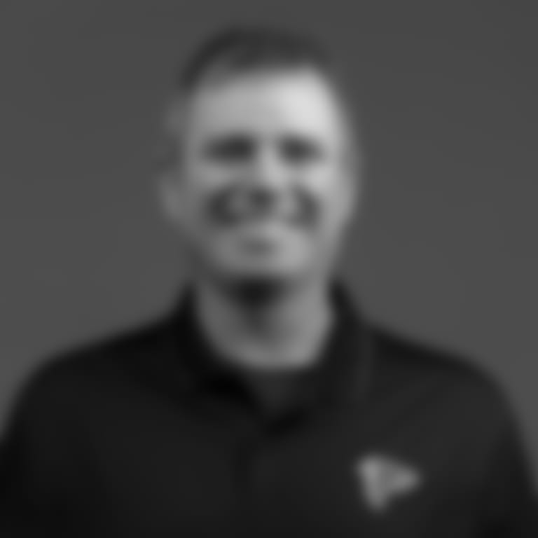 Atlanta Falcons pass game specialist/game management coach Tim Berbenich poses for a headshot in Ticketmaster Studios at the Atlanta Falcons headquarters in Flowery Branch, Georgia, on Thursday, February 15, 2024. (Photo by Shanna Lockwood/Atlanta Falcons)