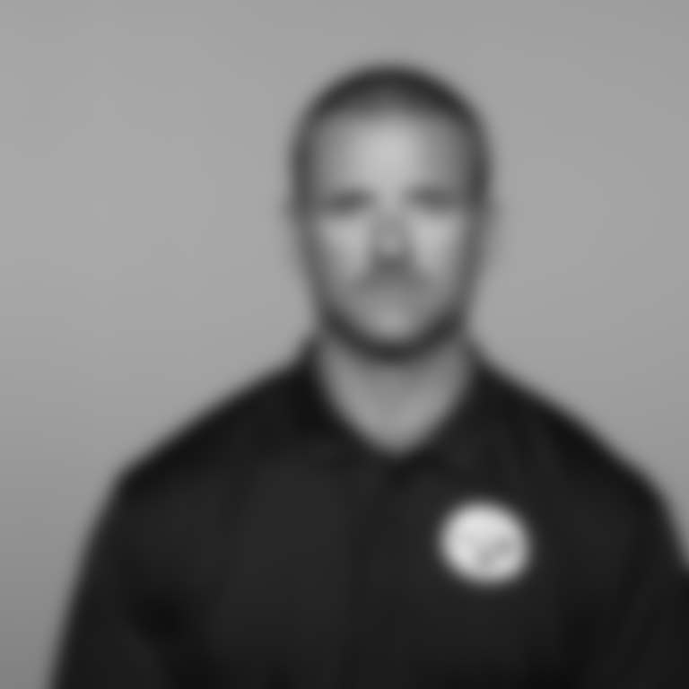 This is a 2025 photo of Justus Galac of the Pittsburgh Steelers NFL football team. This image reflects the Steelers active roster as of May 22, when this image was taken. (Karl Roser / Pittsburgh Steelers)