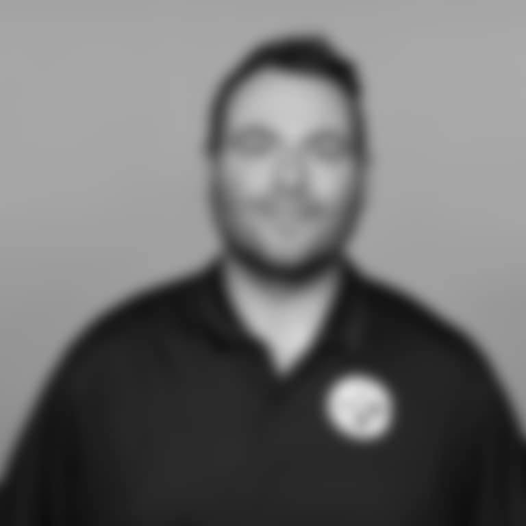 This is a 2026 photo of Eric Simonelli of the Pittsburgh Steelers NFL football team. This image reflects the Steelers active roster as of Feb. 10, when this image was taken. (Karl Roser / Pittsburgh Steelers)