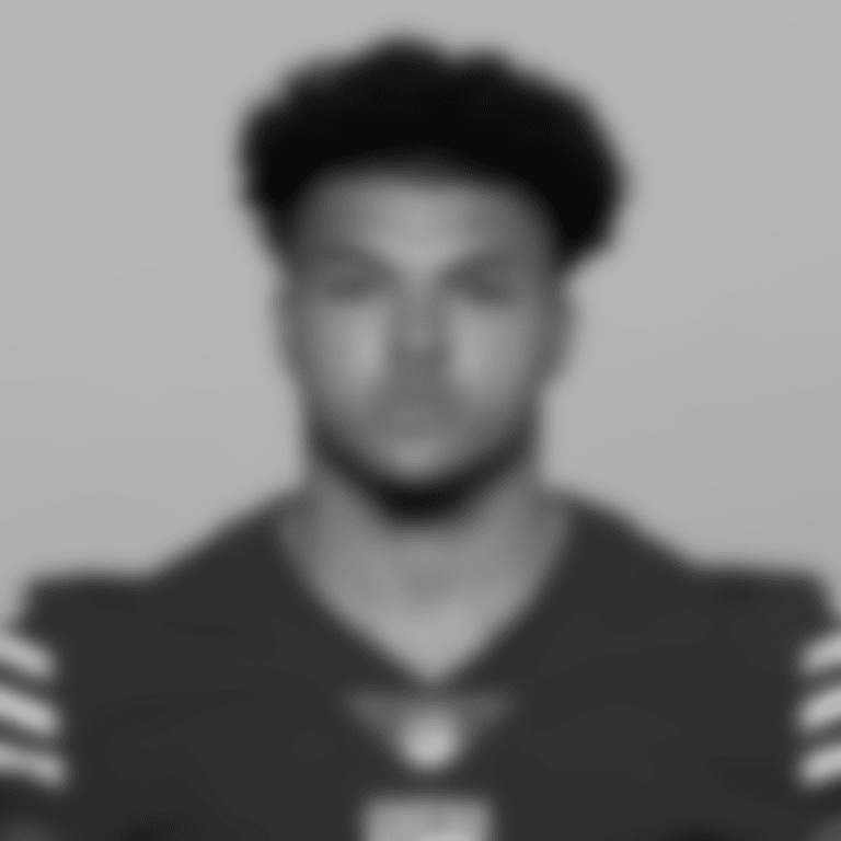 This is a 2025 photo of Isaac Guerendo of the San Francisco 49ers NFL football team. This image reflects the 2025 San Francisco 49ers active roster as of March 4, 2025. (AP Photo)