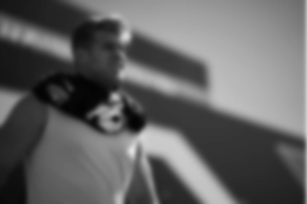 Las Vegas Raiders tight end Michael Mayer (87) at a workout during phase two of the offseason program at Intermountain Health Performance Center.