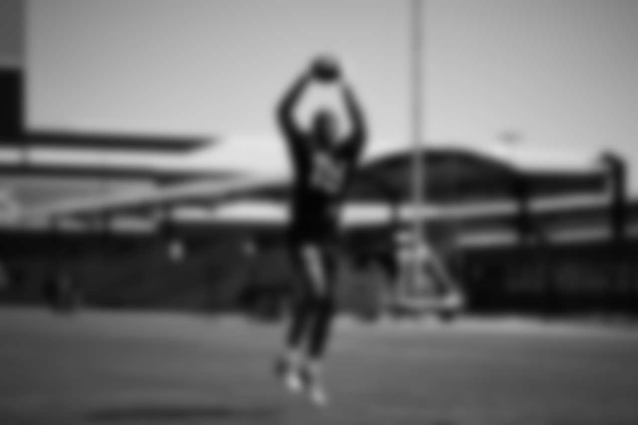 Las Vegas Raiders wide receiver Malik Benson (19) at a workout during phase two of the offseason program at Intermountain Health Performance Center.