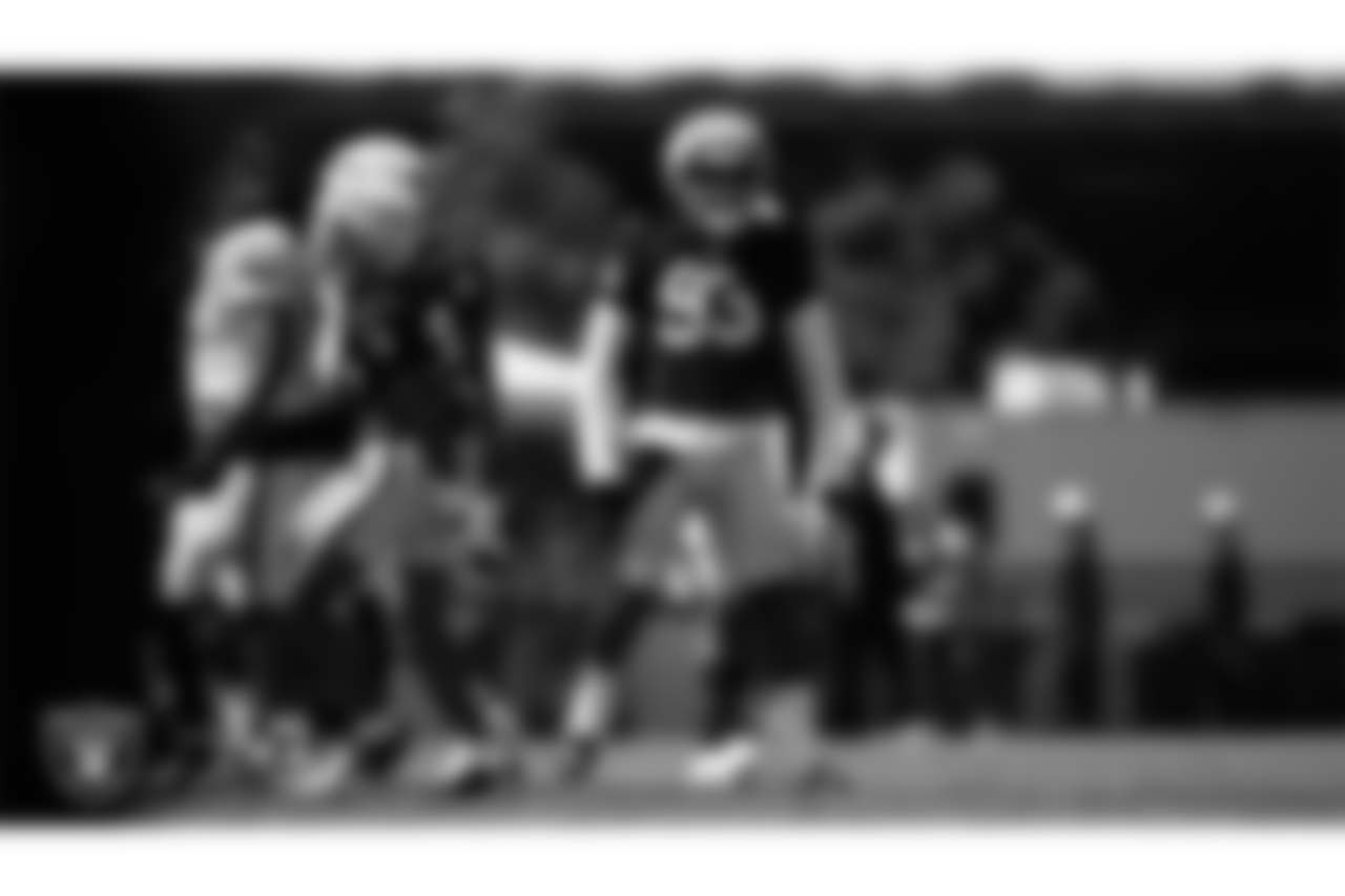 Las Vegas Raiders defensive tackle Byron Young (93) on the field for practice at 2024 Training Camp.