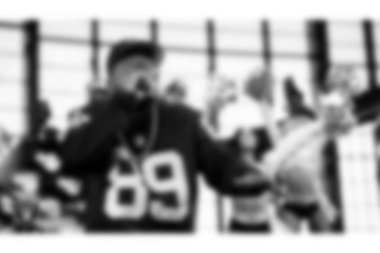 Rapper Big Boi performs during halftime at the Las Vegas Raiders' regular season home game against the Carolina Panthers at Allegiant Stadium.