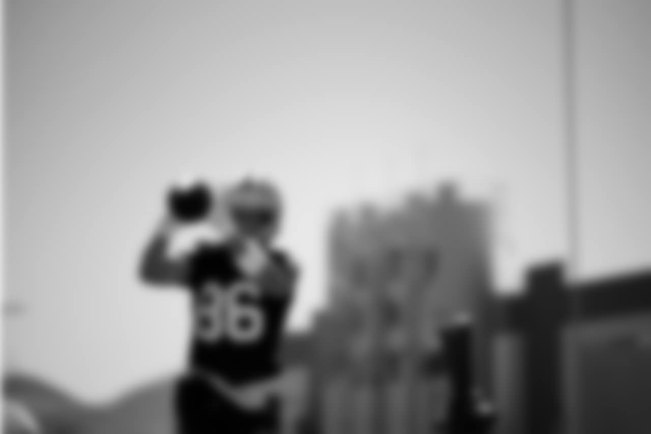 Las Vegas Raiders wide receiver Chase Roberts (86) at an Organized Team Activity (OTA) at Intermountain Health Performance Center.