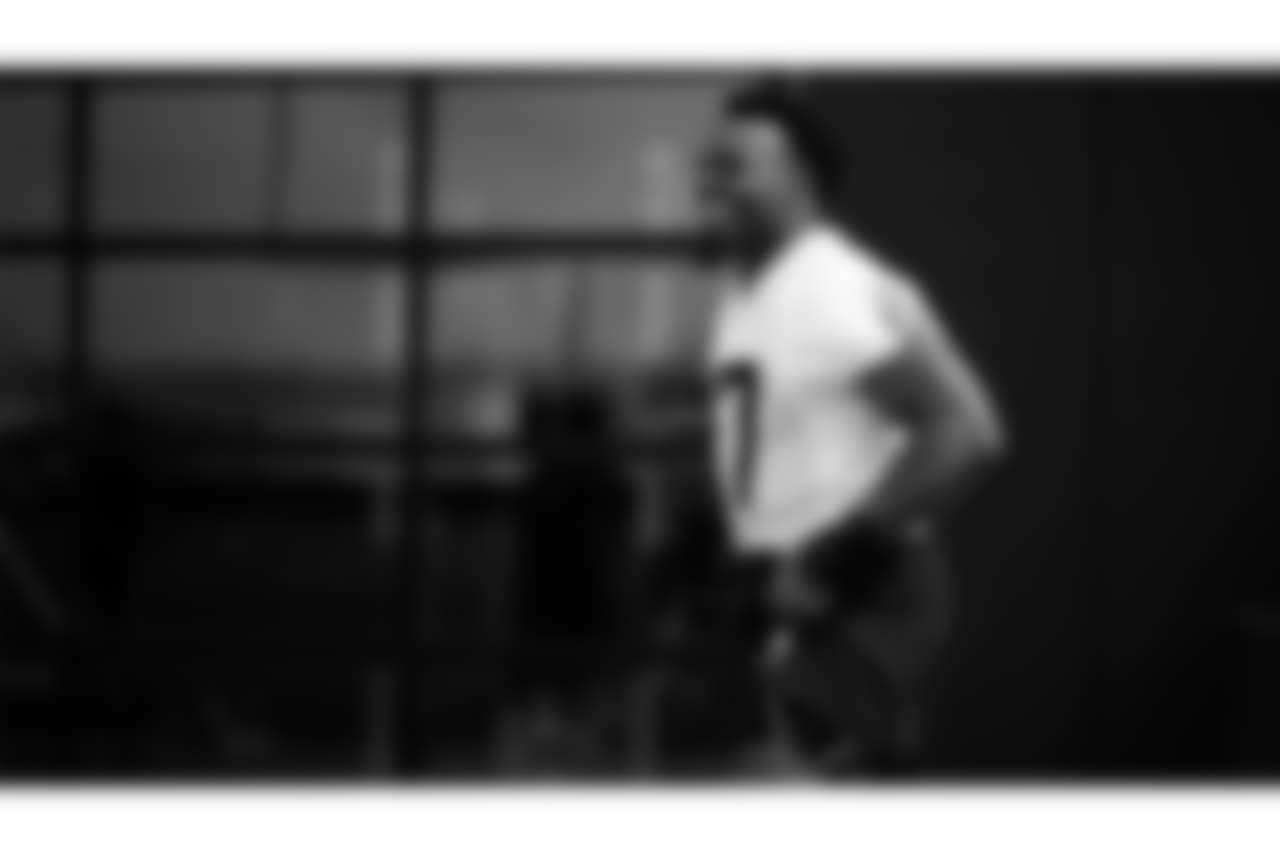 Las Vegas Raiders linebacker Nakobe Dean (17) at a workout during phase two of the offseason program at Intermountain Health Performance Center.
