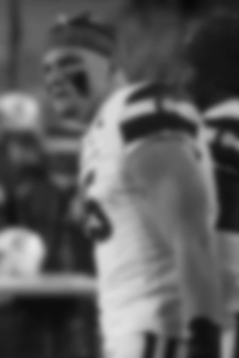 Colorado State University's Toby McBride and Trey McBride hangout on the sideline during their game against Nevada, Saturday, Nov. 27, 2021, at Canvas Field in Fort Collins, Colorado.