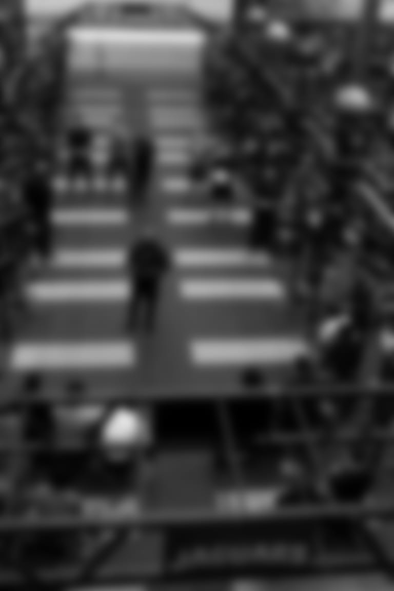 Jacksonville, Fla. — Jaguars strength and conditioning staff address the players before their first team lift of rookie minicamp at the Miller Electric Center on May 10, 2024.