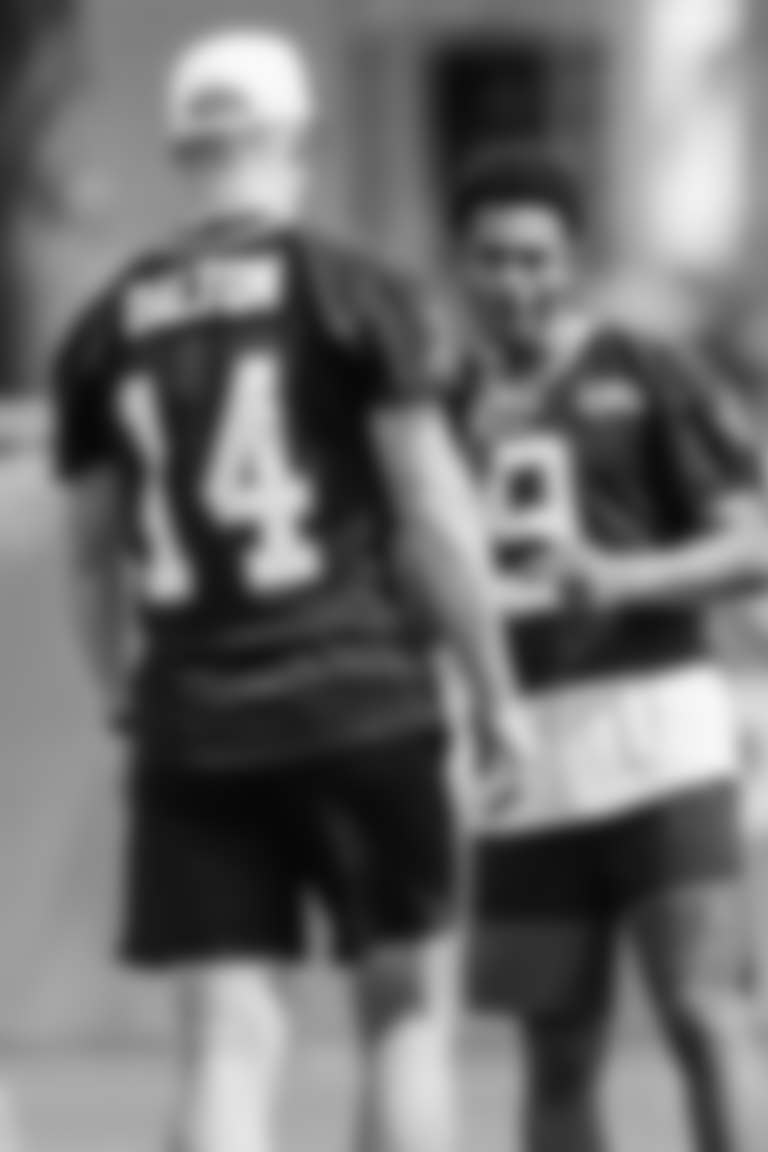 Bryce and Andy Dalton finger guns