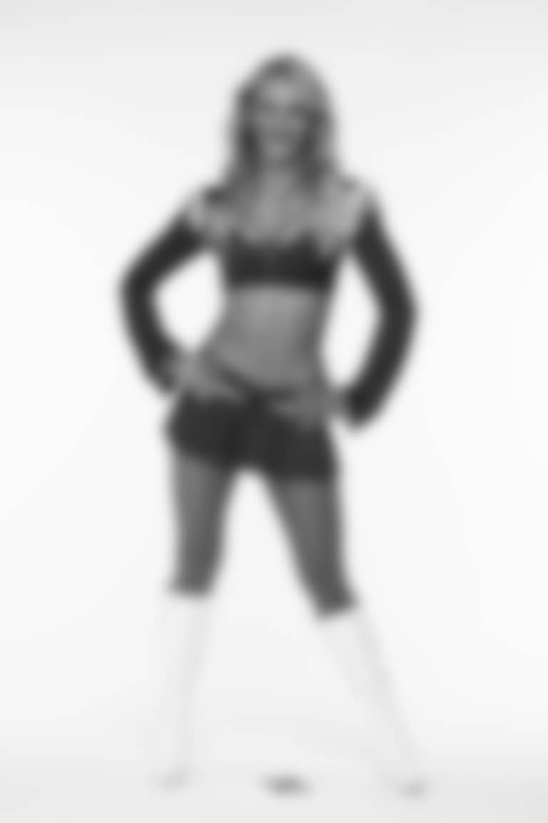 Kailey L. of the Los Angeles Rams Cheer Team, Saturday, June 7, 2025, in Woodland Hills, CA.