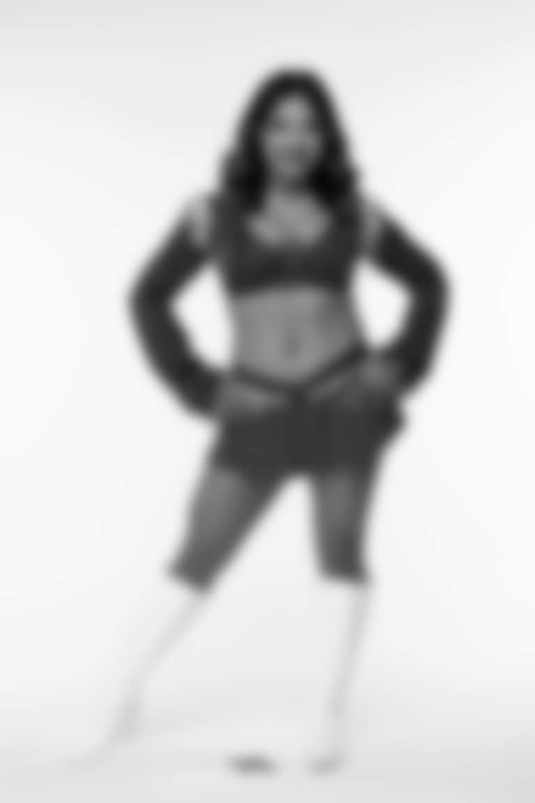 Skylar Y. of the Los Angeles Rams Cheer Team, Saturday, June 7, 2025, in Woodland Hills, CA.