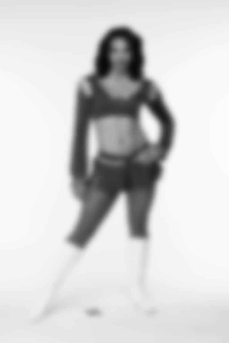Imani C. of the Los Angeles Rams Cheer Team, Saturday, June 7, 2025, in Woodland Hills, CA.