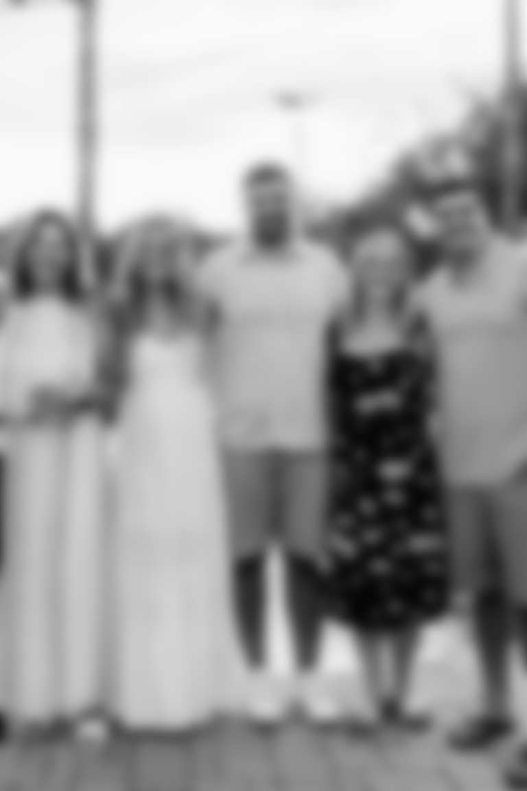 From Left to Right - Mark, his sister Annie Andrews, his father Dr. Paul Andrews, his mother Martha Andrews, Emily Andrews, brother Charlie Andrews, Courtney Andrews, brother Jack Andrews