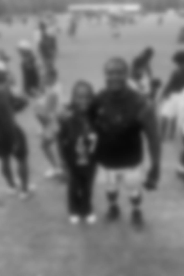 Latasha Charles (left) & OL Corey Bullock (right)