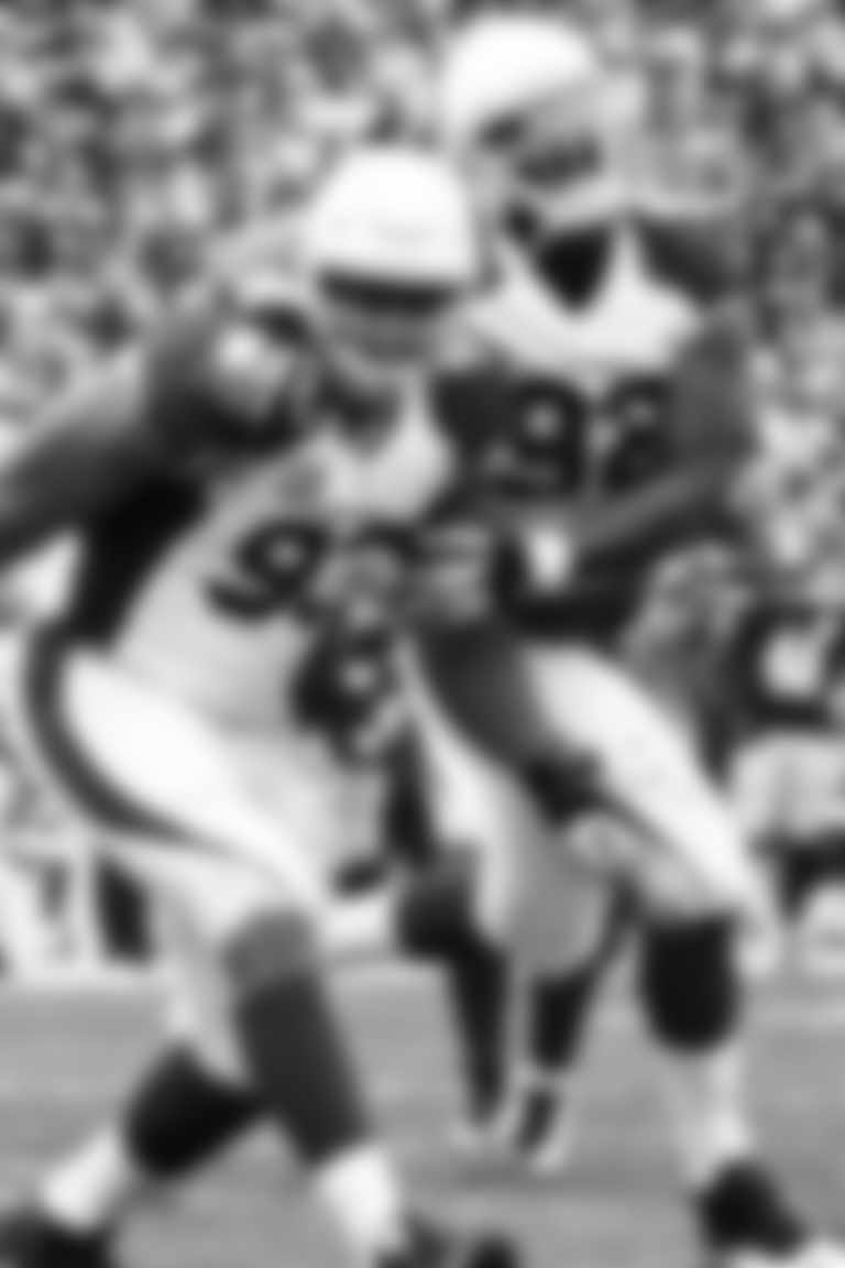 Calais Campbell and Frostee Rucker in 2015.