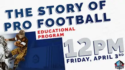 image: News Educational Program Livestream The Story of Pro Football Thumbnail