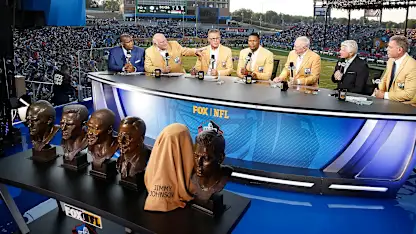 image: News Hall of Fame crew on FOX NFL Sunday celebrates 15 years together Thumbnail