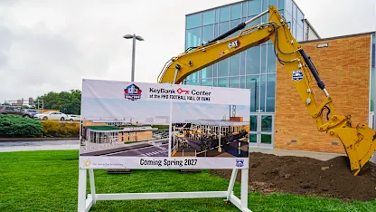 image: News Ground broken for KeyBank Center at the Pro Football Hall of Fame Thumbnail