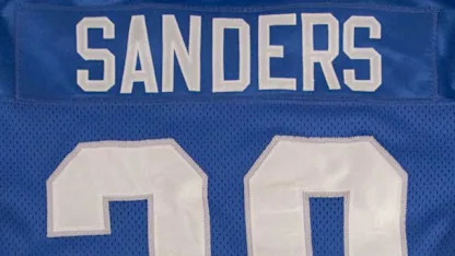 image: Barry Sanders' jersey