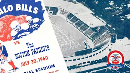 image: Bills vs. Patriots in first ever AFL game