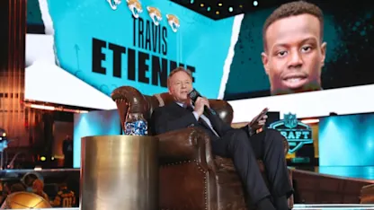 image: News Commissioner Roger Goodell's Leather Armchair On Display at HOF Thumbnail