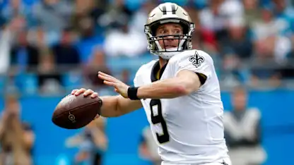 image: News Analysis: Quarterbacking excellence can continue after Big 4-0Tom Brady and Drew Brees hold the lion’s share of single-season post-age 40 NFL records.