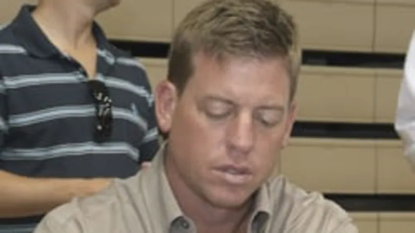 image: Gallery Troy Aikman during 2006 Hall of Fame Weekend - image: 