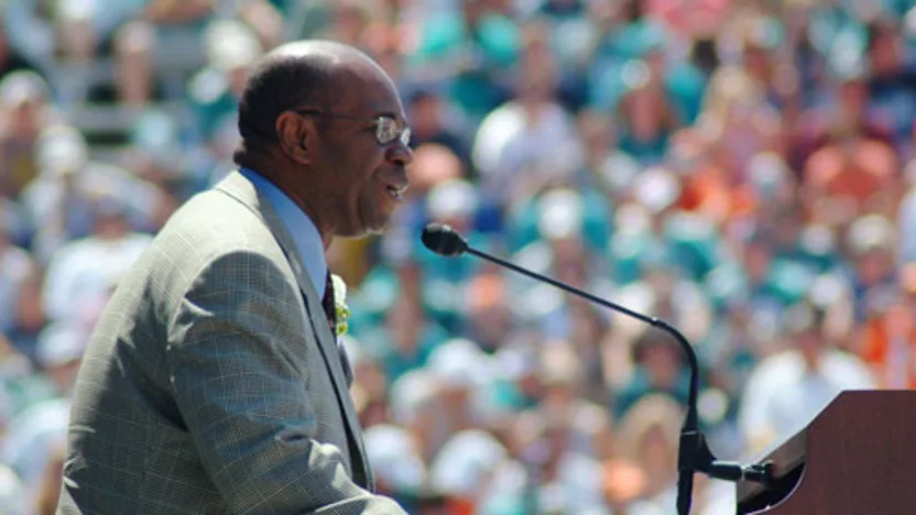 image: Gallery Fritz Pollard Honored on Enshrinement Sunday - image: 