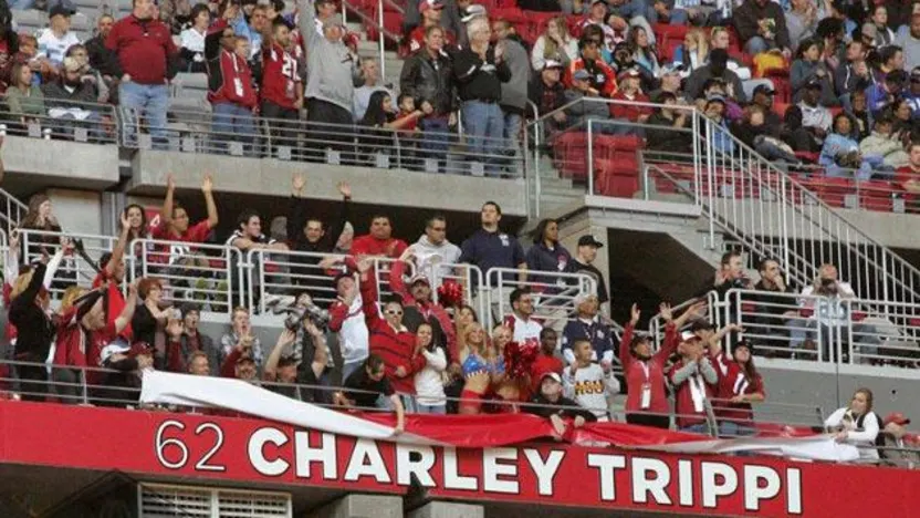 image: Gallery Charley Trippi honored by Cardinals - image: 