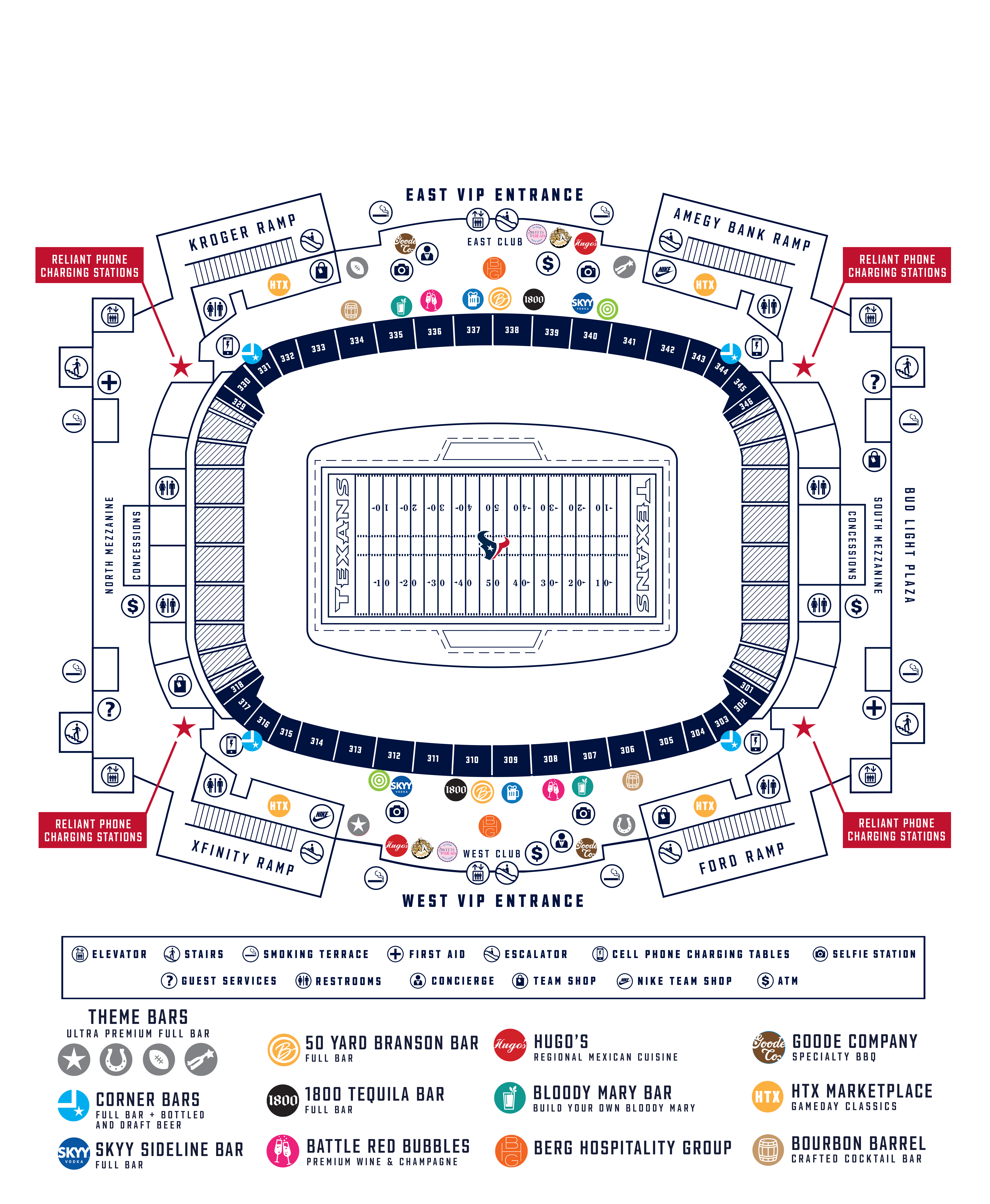 Houston Texans Interactive Seating Chart with Seat Views