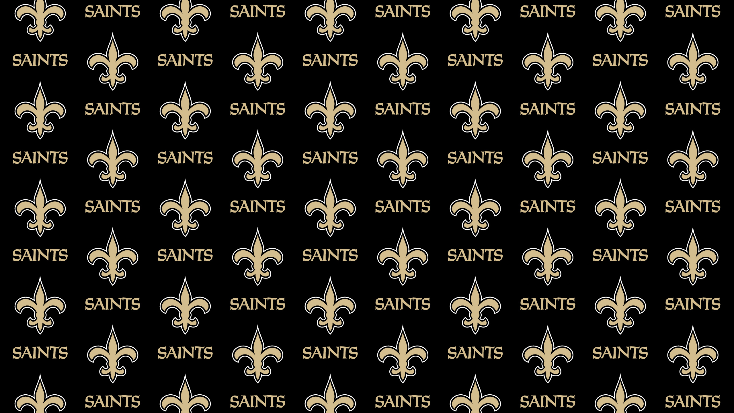 Saints Logo Black Background