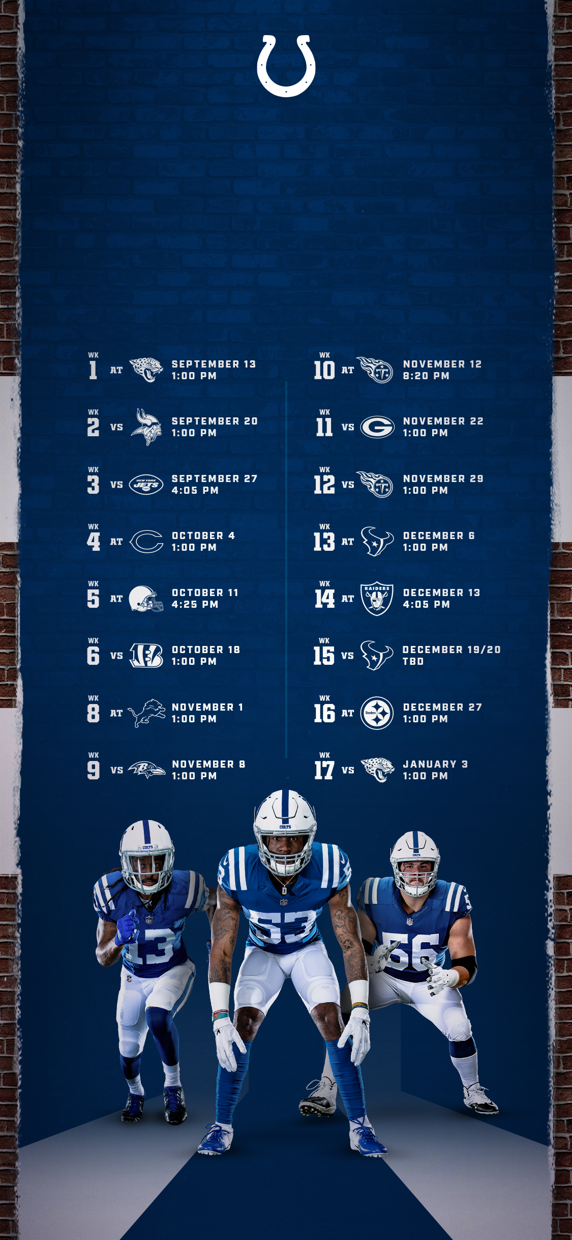 Colts Schedule Indianapolis Colts