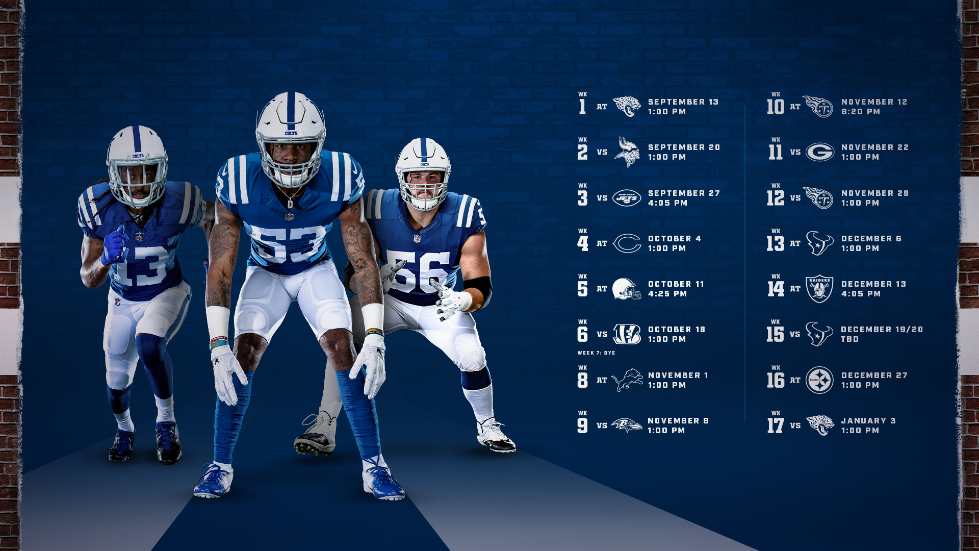 Printable Colts Schedule 20222023