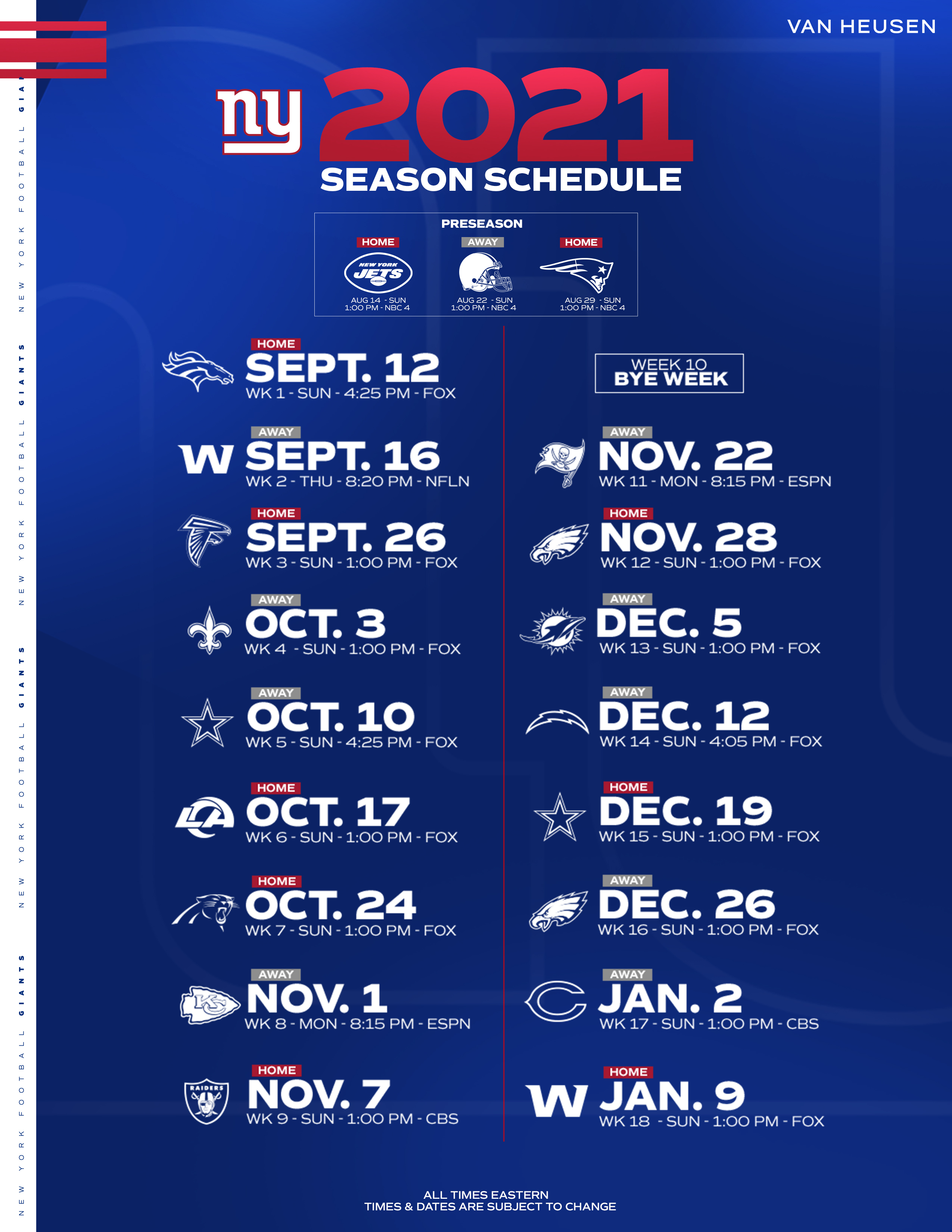Ny Giants Schedule 2023 Printable Printable Blank World