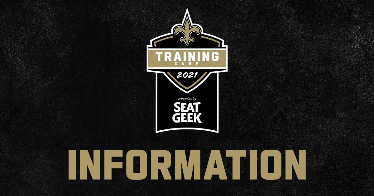 Saints Training Camp 2022 Information New Orleans Saints