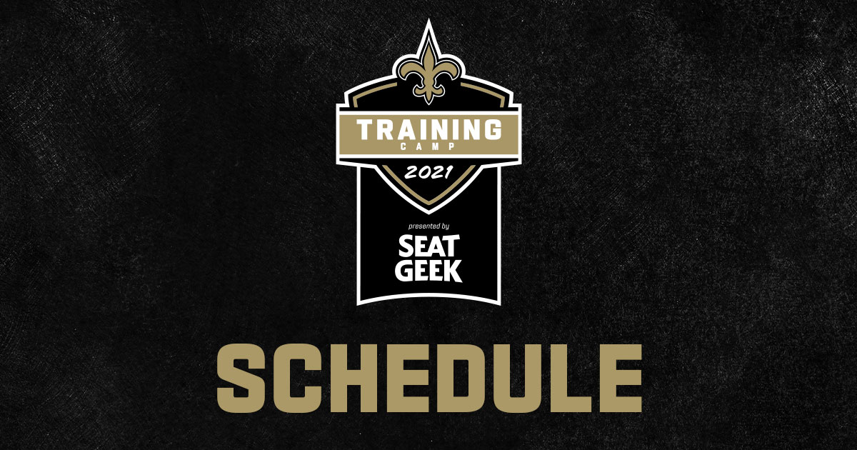 Saints announce their 2022 training camp schedule - Canal Street