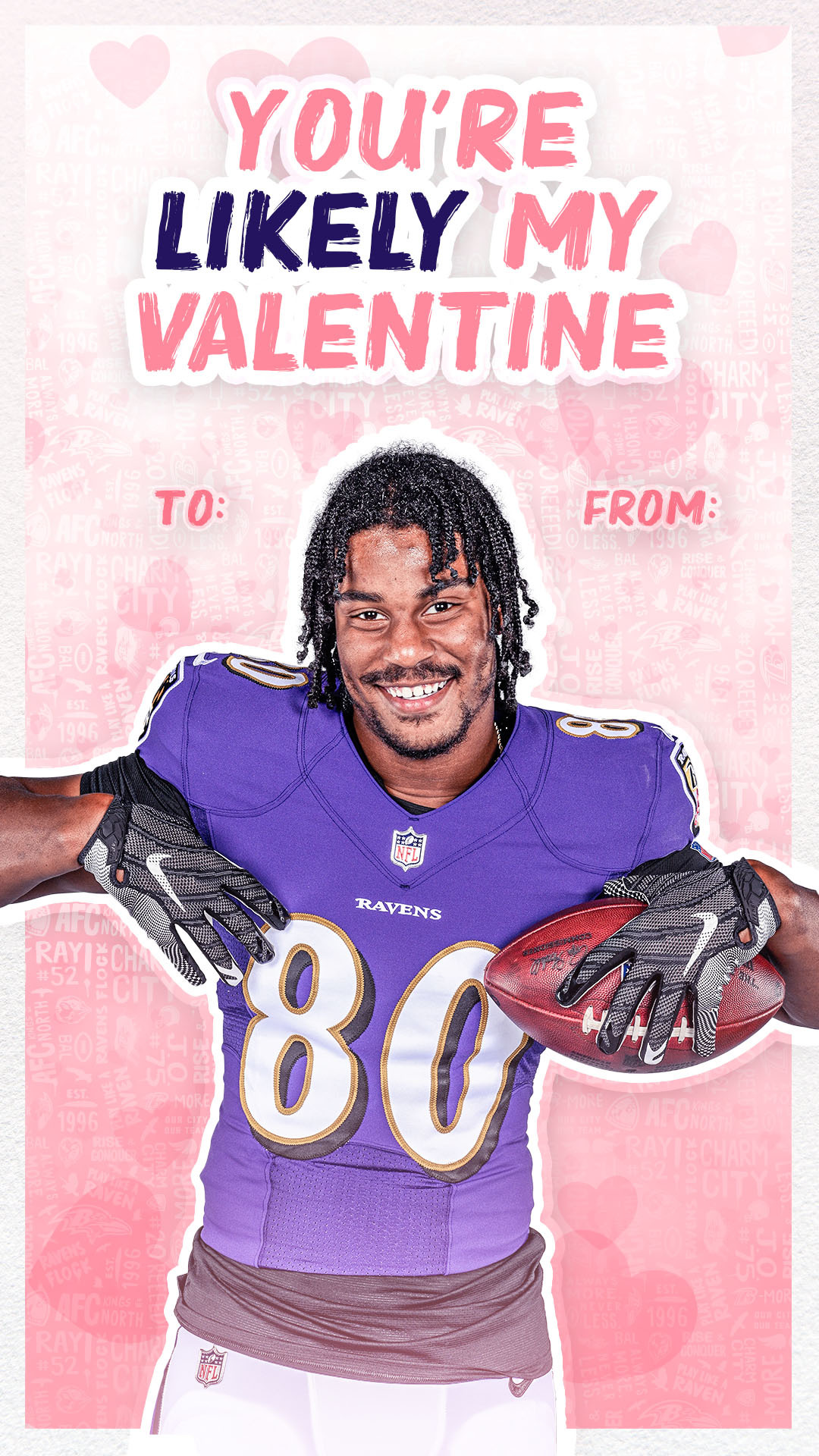 Ravens Valentine's Day Cards  Baltimore Ravens –